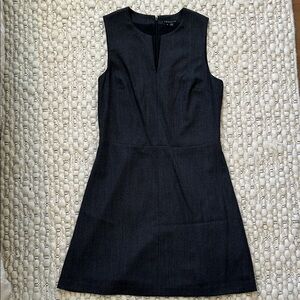 Theory Sleeveless Wool Mini Dress